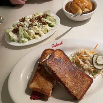 Federal Delicatessen - Iceberg Wedge, Toasted Reuben, Mashed Potatoes - American Near Me - Auckland, AUK Federal Delicatessen - Iceberg Wedge, Toasted Reuben, Mashed Potatoes - American Near Me - Auckland, AUK