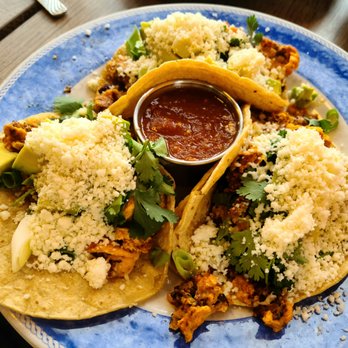 Oaks Eatery - Breakfast tacos with amazing salsa. - Breakfast & Brunch Near Me - Three Oaks, Michigan