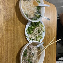 Well done brisket & rare steak pho bowl Well done brisket & rare steak pho bowl