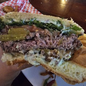 Prohibition Brewing - Inside the Nelson Burger (Medium) - SO good! - American Near Me - Vista, California