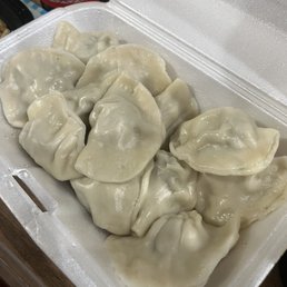 Pork and veg dumpling