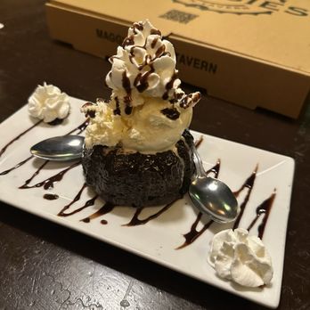 Maggie's Town Tavern - Chocolate molten lava cake - very good! - New American Near Me - Little Falls, New Jersey Maggie's Town Tavern - Chocolate molten lava cake - very good! - New American Near Me - Little Falls, New Jersey