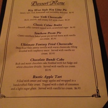 The Peddler Steakhouse - Dessert menu. - Steakhouses Near Me - Hamer, South Carolina The Peddler Steakhouse - Dessert menu. - Steakhouses Near Me - Hamer, South Carolina