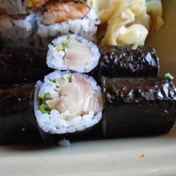 Dragon Pearl Authentic Asian Food - Yellow tail rolls.