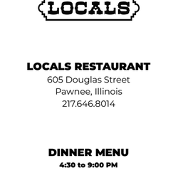 Locals - Locals Dinner Menu - Page 1 of 6 - Revised 04-25-20