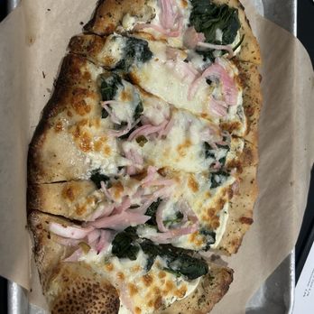 Backyard Brewery - Lavender Honey Pizza - Breweries Near Me - Manchester, New Hampshire