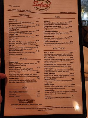 Menu photo 6 Salute Sarasota, FL Menu photo 6 Salute Sarasota, FL