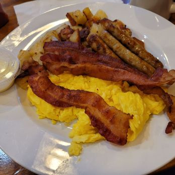 Lucio's Breakfast Place - Hungry Man's Breakfast (sans pancake, forgot to nab a picture but it's a good size) - Breakfast & Brunch Near Me - New Port Richey, Florida Lucio's Breakfast Place - Hungry Man's Breakfast (sans pancake, forgot to nab a picture but it's a good size) - Breakfast & Brunch Near Me - New Port Richey, Florida