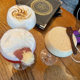 Mezcal Meringue, French Kiss, Espresso Martini Mezcal Meringue, French Kiss, Espresso Martini