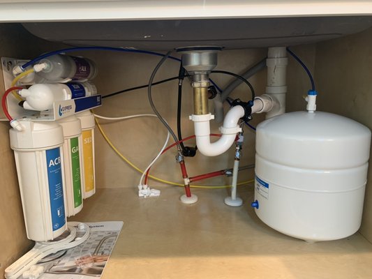 Reverse Osmosis system install - Installing a Reverse Osmosis system will let you regain your confidence that your water quality is great and it will taste great as well!