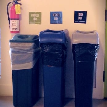 Artís Coffee - Three different trash recycle compost bins yay - Coffee & Tea Near Me - Berkeley, California