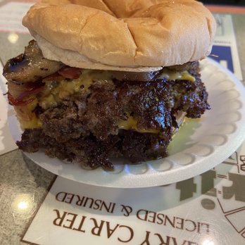 Riverside Lunch - Double Bacon Cheeseburger - Burgers Near Me - Charlottesville, Virginia Riverside Lunch - Double Bacon Cheeseburger - Burgers Near Me - Charlottesville, Virginia
