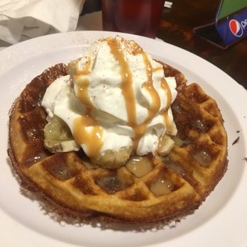Sunrise Grill - Banana Foster Waffle - American Near Me - Boone, North Carolina Sunrise Grill - Banana Foster Waffle - American Near Me - Boone, North Carolina