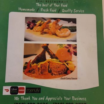 Lemongrass Thai Restaurant - Menu - Thai Near Me - San Antonio, Texas
