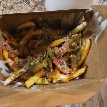 Thunder Bacon Burger - Supposed to be large fry but not large - Burgers Near Me - Tucson, Arizona