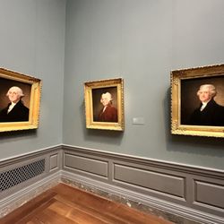 National Gallery of Art - The Gibbs-Coolidge paintings by Gilbert Stuart (first five presidents, three picture here):