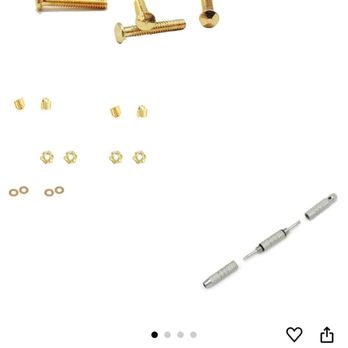 Frame Fixer - Rimless Glasses Diamond Head Gold eyeglass repair kit with nuts and caps - Eyewear & Opticians Near Me - Las Vegas, Nevada Frame Fixer - Rimless Glasses Diamond Head Gold eyeglass repair kit with nuts and caps - Eyewear & Opticians Near Me - Las Vegas, Nevada