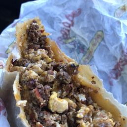 the inside of a burrito the inside of a burrito