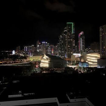 Hilton Miami Downtown - View from our room at night! - Hotels Near Me - Miami, Florida Hilton Miami Downtown - View from our room at night! - Hotels Near Me - Miami, Florida
