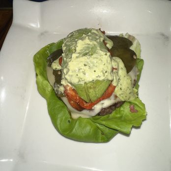 Gordon Ramsay Burger Las Vegas - Hells Kitchen burger on lettuce wrap! - Burgers Near Me - Las Vegas, Nevada