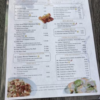 Hue Vietnamese Cuisine - Menu - Vietnamese Near Me - Seattle, Washington