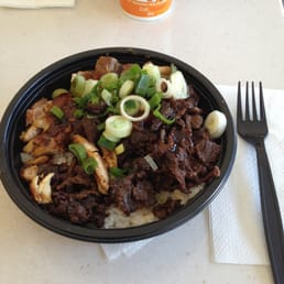 Combo bowl (beef and chicken) Combo bowl (beef and chicken)