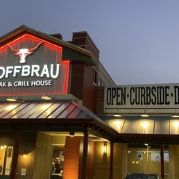 Exterior outside entrance of Hoffbrau Steak & Grill House - Benbrook, Texas Exterior outside entrance of Hoffbrau Steak & Grill House - Benbrook, Texas
