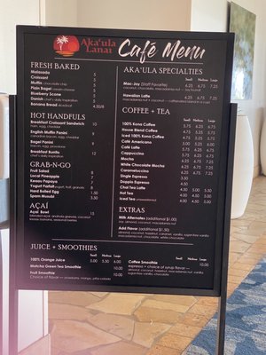 Menu photo 4 Aka'ula Lanai Waikoloa Beach, HI