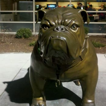 McCarthey Athletic Center - Bulldog statue that welcomes you to the " MAC" - Stadiums & Arenas Near Me - Spokane, Washington