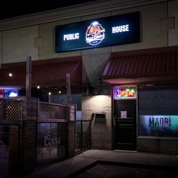 Exterior outside entrance of Mad Dawgs Public House - Pickering, Ontario Exterior outside entrance of Mad Dawgs Public House - Pickering, Ontario