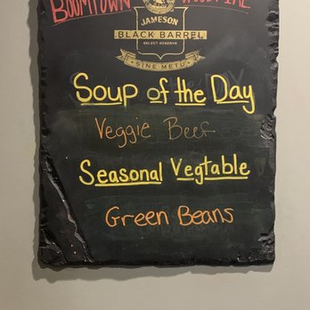 BoomTown Woodfire Bar & Grill | Eveleth, MN - Daily specials? Green beans and screw spelling things right. - American Near Me - Eveleth, Minnesota