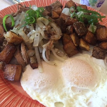 My Cafe - Kalua pig hash, over easy eggs - Breakfast & Brunch Near Me - Kapolei, Hawaii My Cafe - Kalua pig hash, over easy eggs - Breakfast & Brunch Near Me - Kapolei, Hawaii