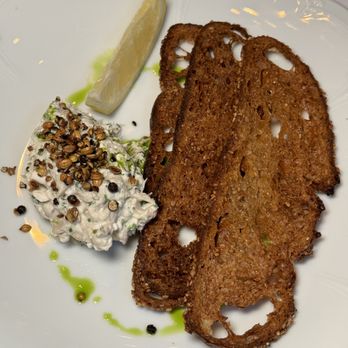 Sailor - a plate of food with bread and a slice of lemon - New American Near Me - Brooklyn, New York Sailor - a plate of food with bread and a slice of lemon - New American Near Me - Brooklyn, New York