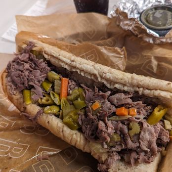 Buona Beef - Large Beef with giardinerra - Burgers Near Me - Kildeer, Illinois