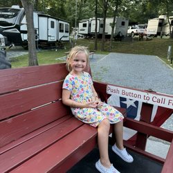 Our Granddaughter Journey's favorite riide in the park.