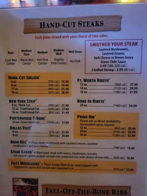 Menu photo 1 Texas Roadhouse Aurora, CO Menu photo 1 Texas Roadhouse Aurora, CO