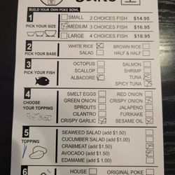 Sake Sushi - New Poki Bowl menu