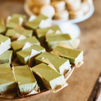 Peggy Liao Cake - matcha cheesecake bars - Custom Cakes Near Me