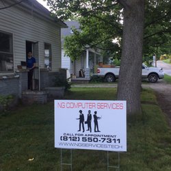 Ng Computer Services - Our front yard sign.