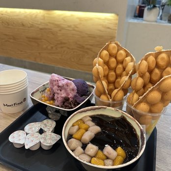 Meet Fresh - Icy Taro Ball Signature, Signature Icy Grass Jelly, Original Egg Waffle - Bubble Tea Near Me - Westminster, California Meet Fresh - Icy Taro Ball Signature, Signature Icy Grass Jelly, Original Egg Waffle - Bubble Tea Near Me - Westminster, California