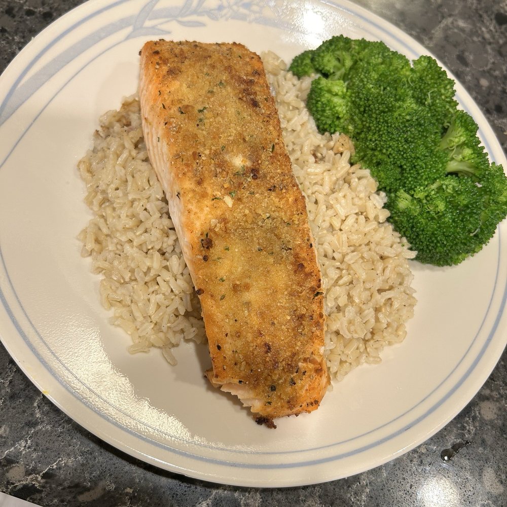 Lombard's Seafood Grille - Great northern salmon. Seasoned baked perfectly. Really good dish. - Seafood Near Me - Orlando, Florida