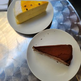 Lilikoi and tiramisu slices Lilikoi and tiramisu slices