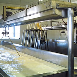 Smith's Country Cheese - Large mixing vat, part of the cheesemaking process.