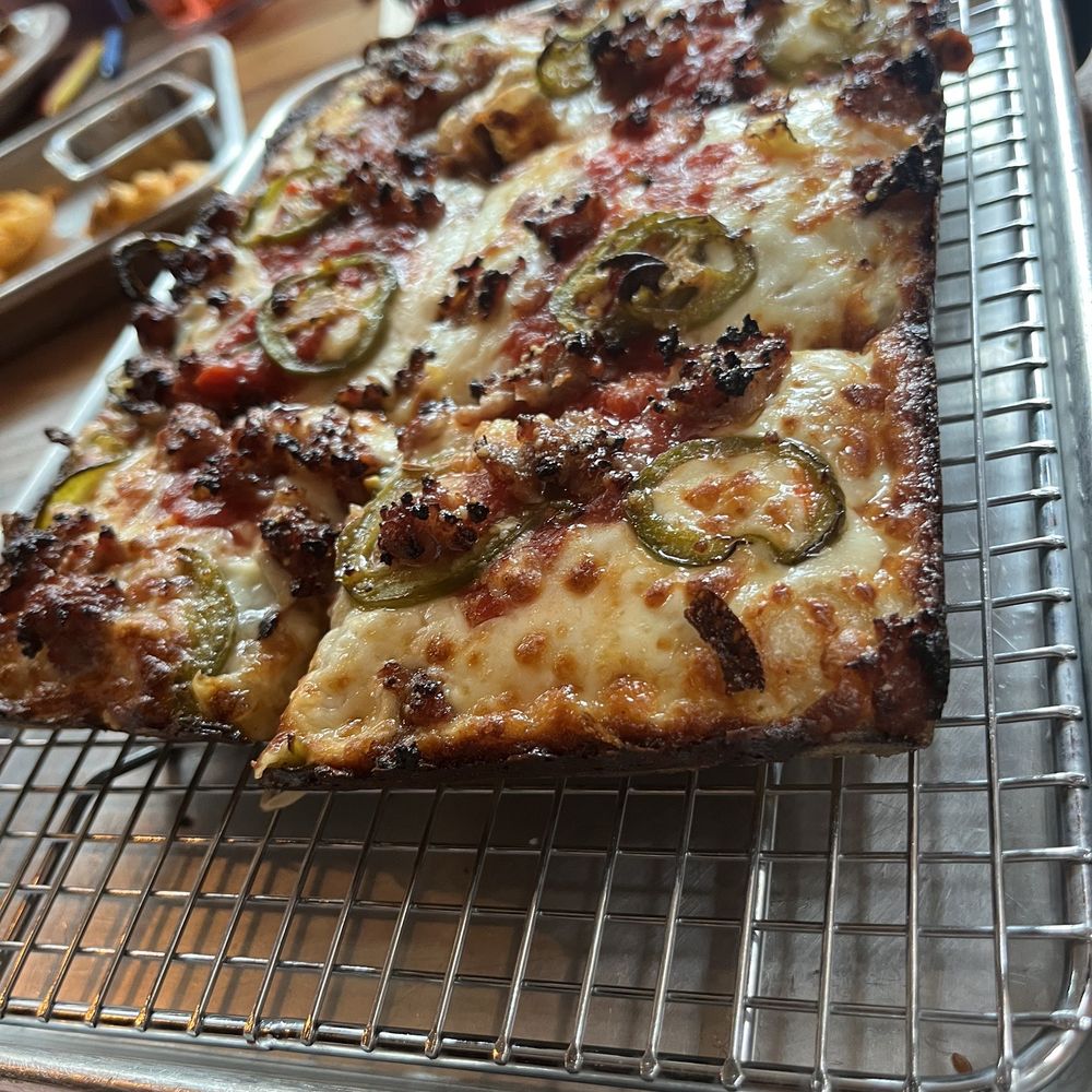 Emmy Squared Pizza - Make your own - Jalapeno and Sausage - Pizza Near Me - Westport, Connecticut