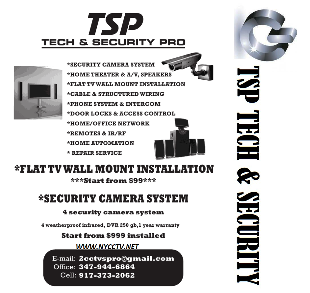 TSP TECH & SECURITY PRO Security Systems 1244 E 70th St, Brooklyn