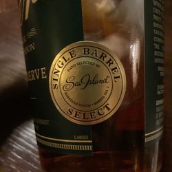 Oak Room - Sea Island's special bottling of single barrel Weller