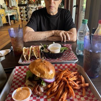 Quill's Canteen - Hubby (Paul) we shared trout and - Pizza Near Me - Fontana Dam, North Carolina Quill's Canteen - Hubby (Paul) we shared trout and - Pizza Near Me - Fontana Dam, North Carolina