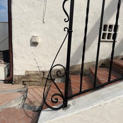 George's Iron Works - Custom scroll, design recreated from our original interior railing scroll and matched to perfection!