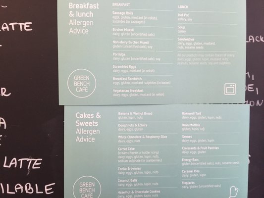 Menu photo 3 Green Bench Café Dublin, D