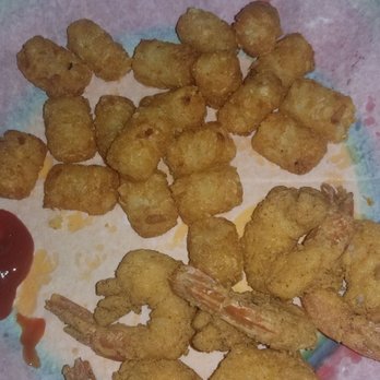 Magnolia Lounge - Shrimp & tots (i ate some) - Sports Bars Near Me - Forest Park, Georgia